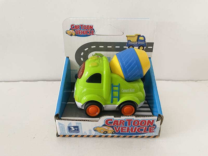 Slide Cartoon Concrete Mixer With Light And Music