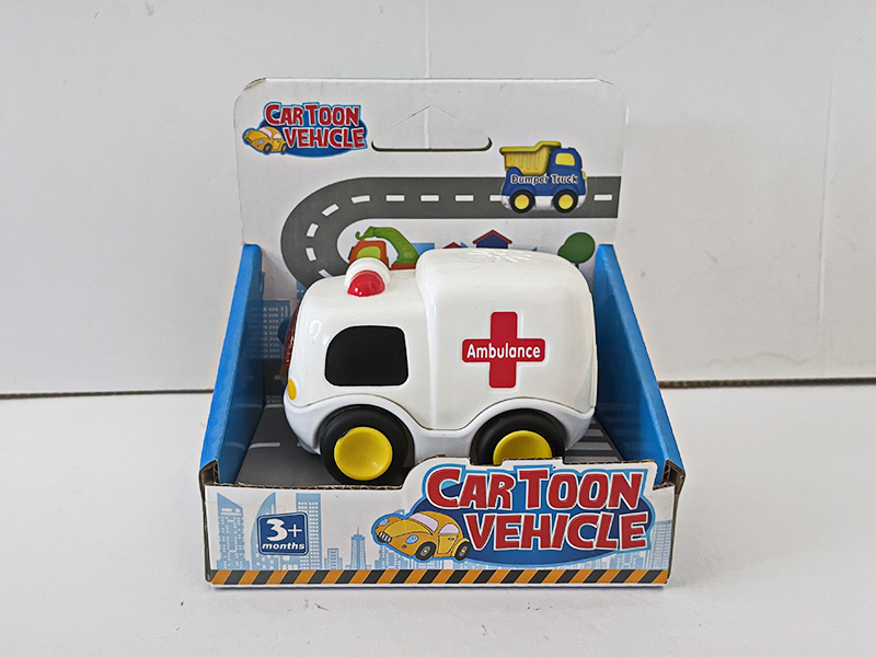 Slide Cartoon Ambulance With Light And Music