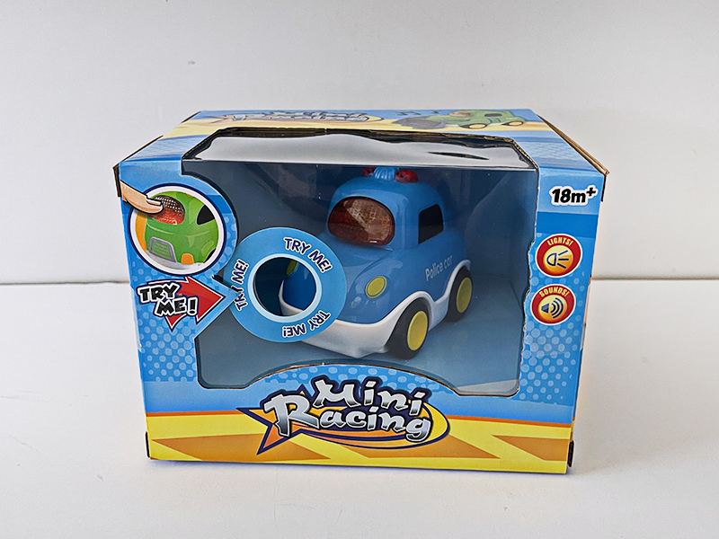 Slide Cartoon Police Car With Light And Music