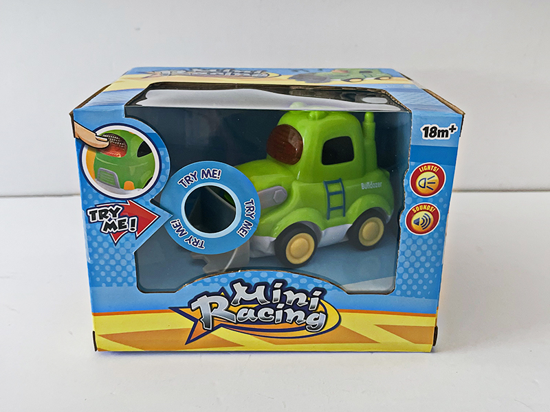 Slide Cartoon Bulldozer With Light And Music