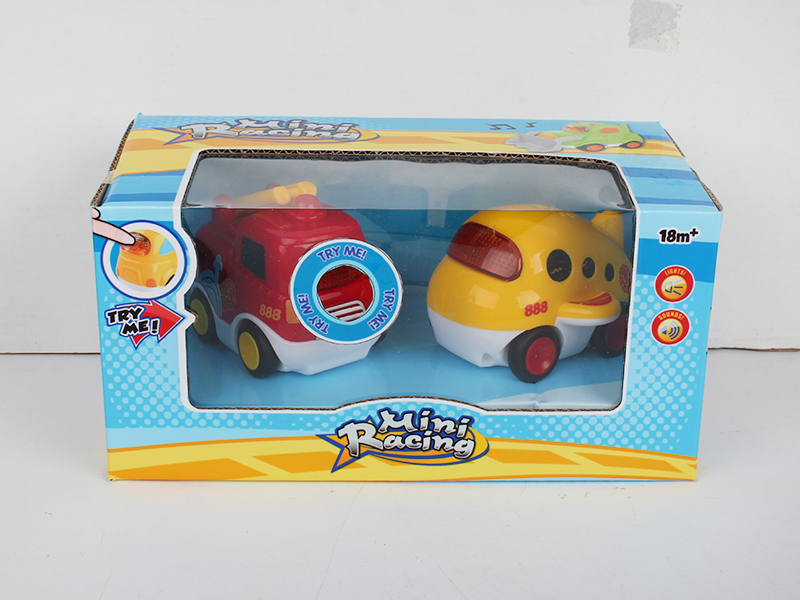 Slide Fire Engine And Airplane 2pcs(Light And Music)