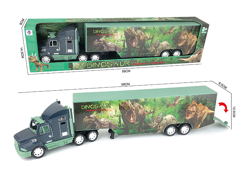 Friction Dinosaur Container Truck