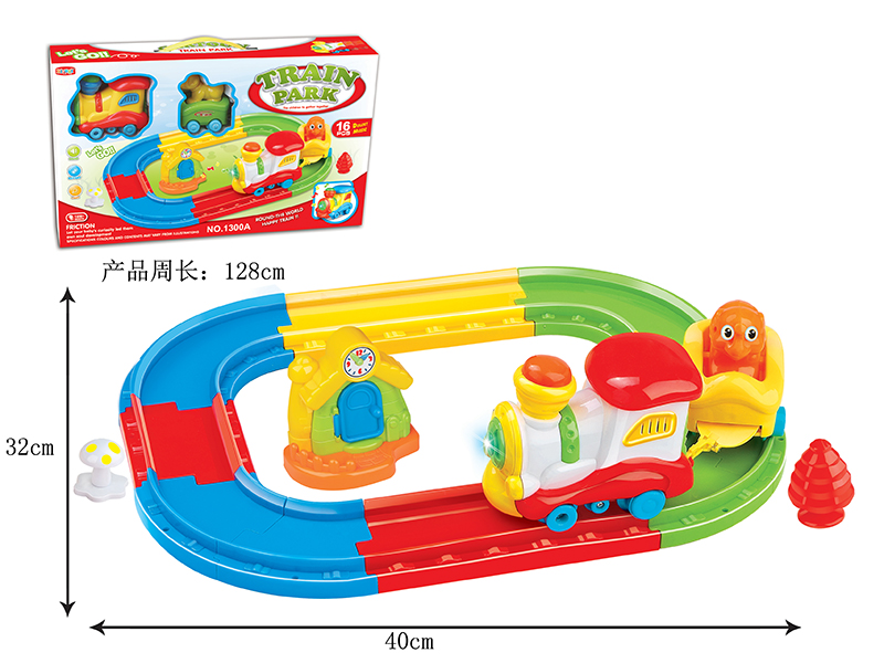 Rail Train(B/O,Light And Music)16PCS