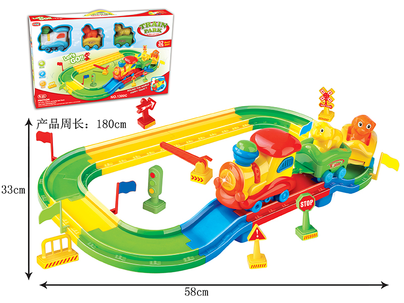Rail Train(B/O,Light And Music)32PCS