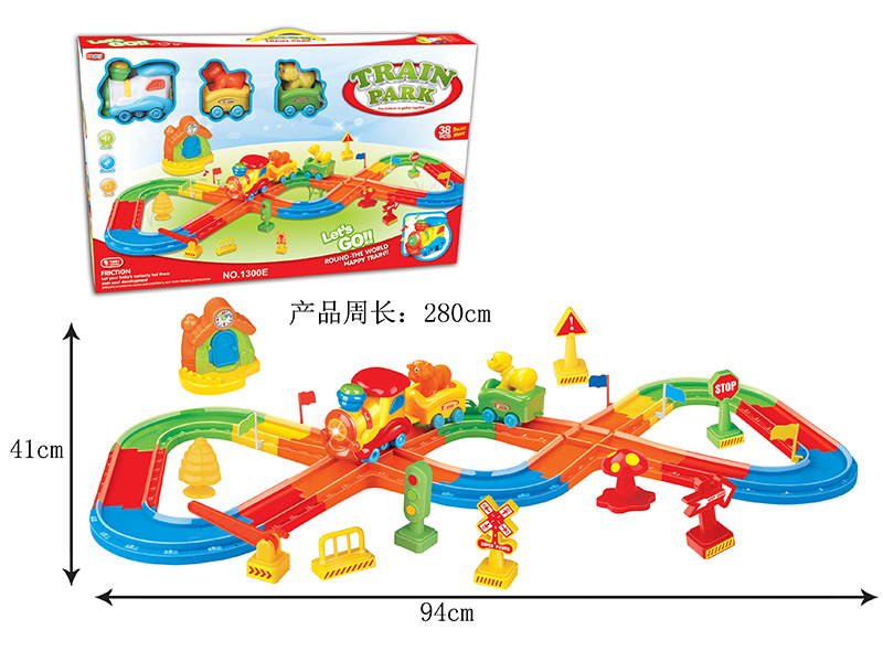 Rail Train(B/O,Light And Music)38PCS