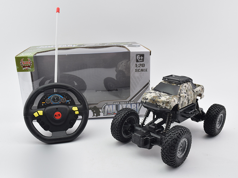 4-Channel Remote Control Military Graffiti Climbing Car