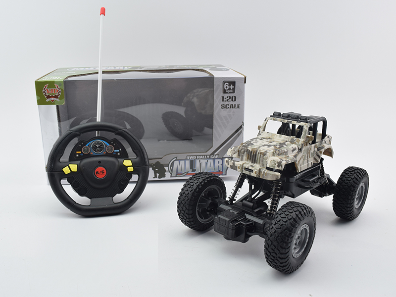 4-Channel Remote Control Wrangler Military Graffiti Climbing Car