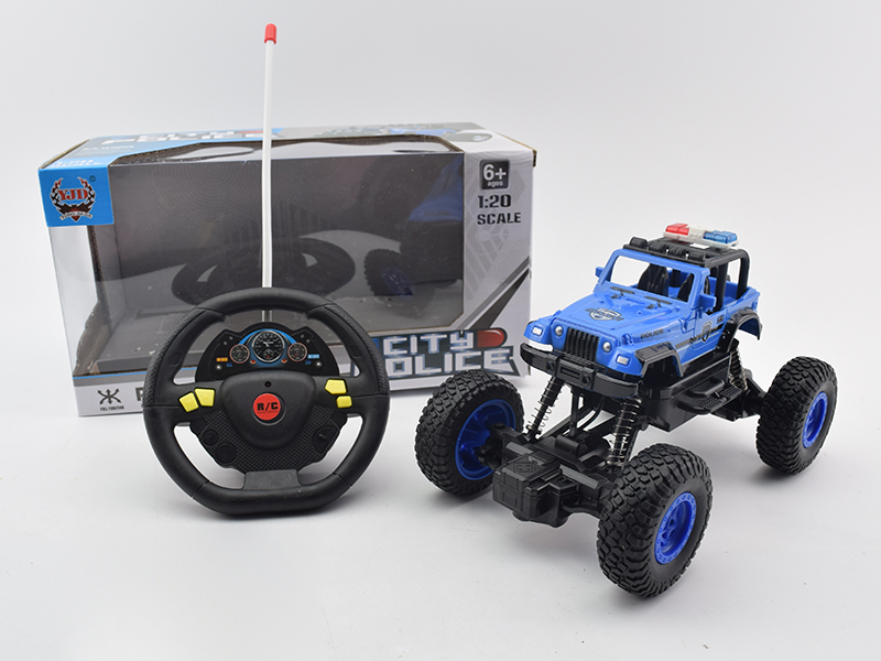 4-Channel Remote Control Wrangler Police Car Climbing Car