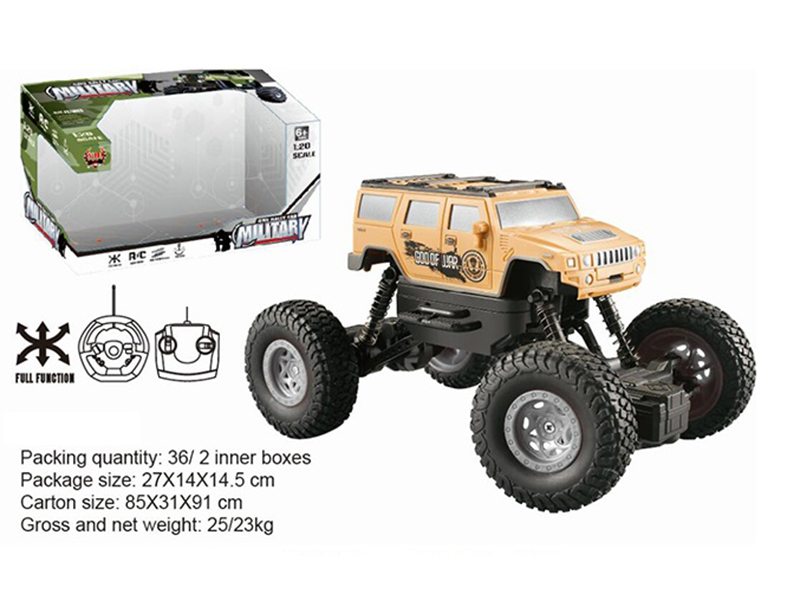 4-Channel Remote Control Hummer Military Climbing Car