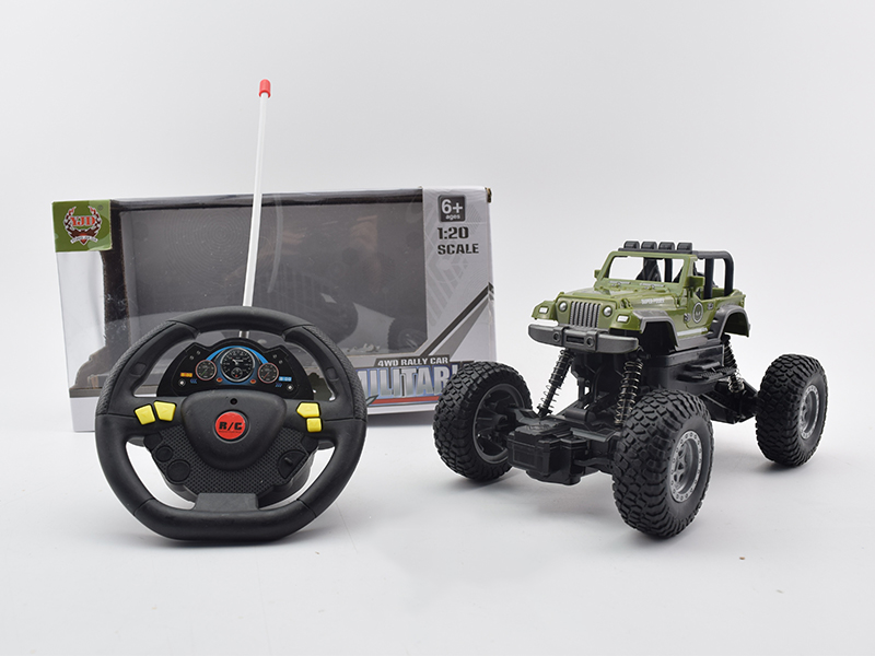 4-Channel Remote Control Wrangler Military Climbing Car