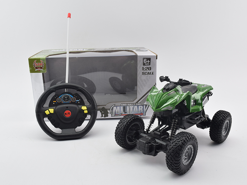 4-Channel Remote Control Motorcycle Military Climbing Car