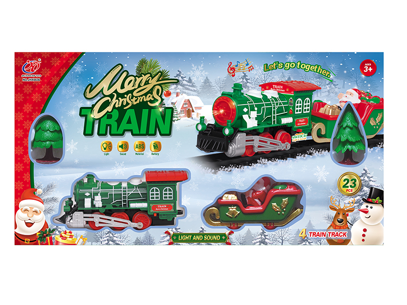 B/O Christmas Rail Train With Lights And Music