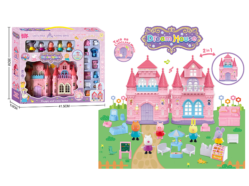 Piggy Castle Set Toy