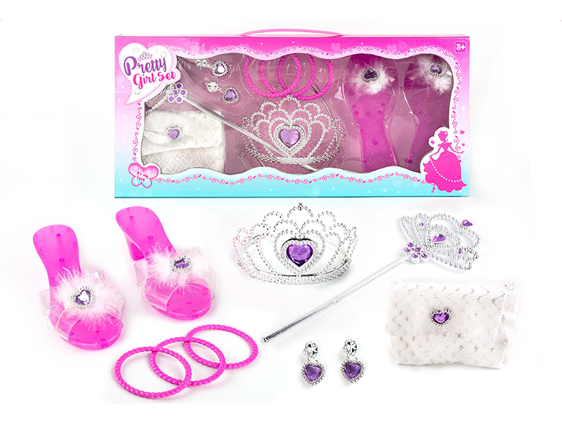 Princess Fairy Stick Electroplating Crown Ornament Set