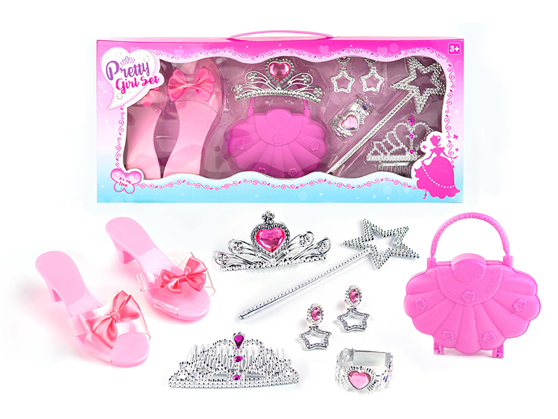 Princess Fairy Stick Electroplating Crown Ornament Set