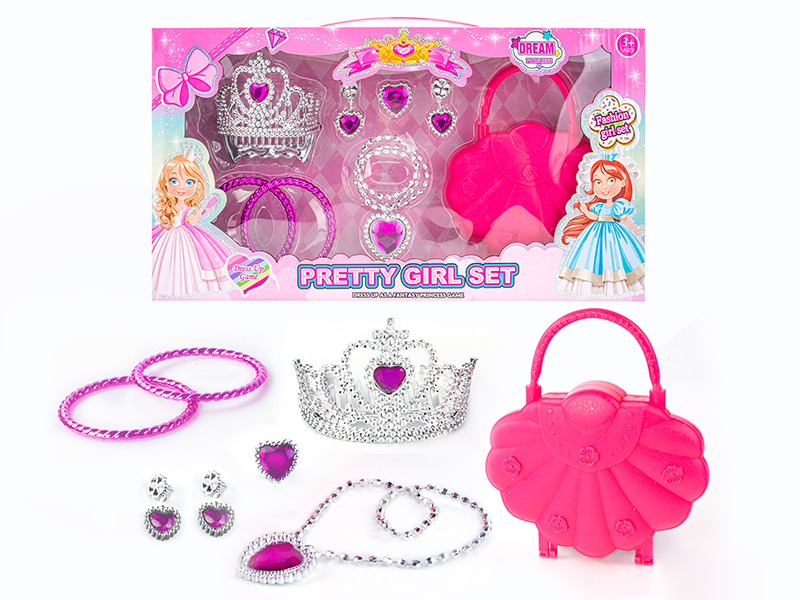 Princess Fairy Stick Electroplating Crown Ornament Set