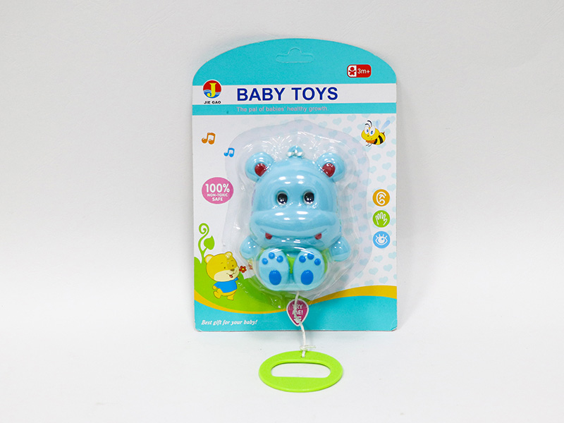 Hippo Pull Line Music Box