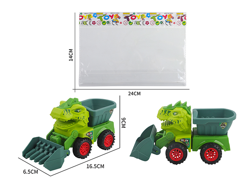 Slide Dinosaur Engineering Vehicle