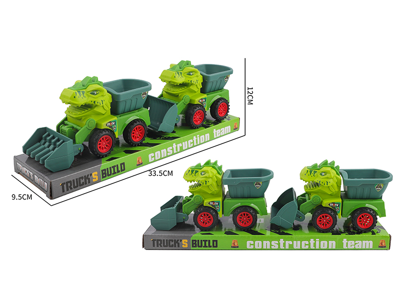 Slide Dinosaur Engineering Vehicle