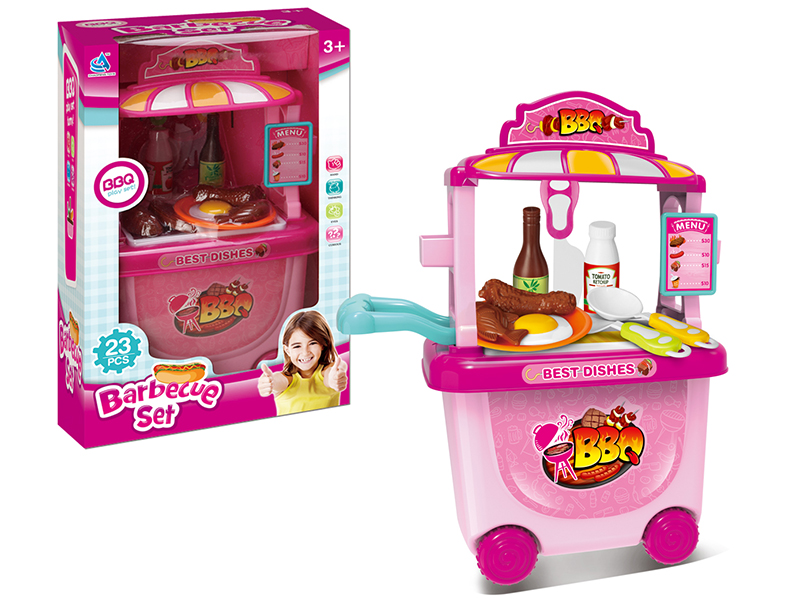 Barbecue Cart (Girl)23PCS