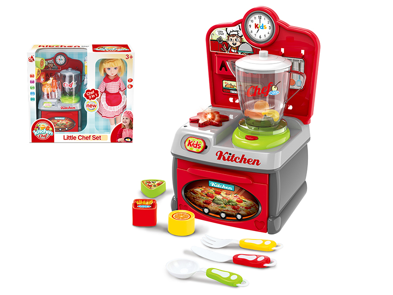 Juice Shop Kitchen Play Set + Doll