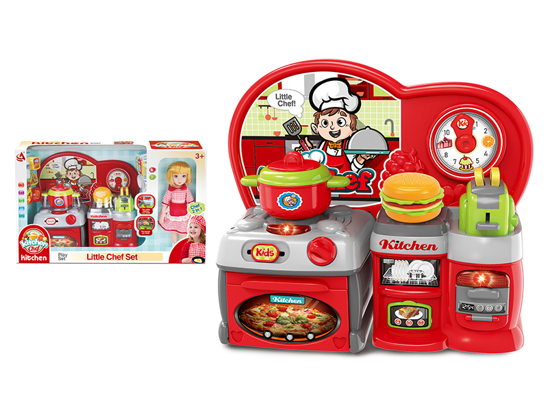 Kitchenette 2-In-1 Pretend Play Toy + Doll