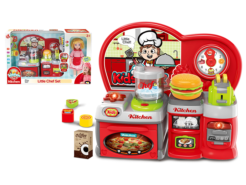 Coffee Shop 2-In-1 Pretend Play Toy + Doll