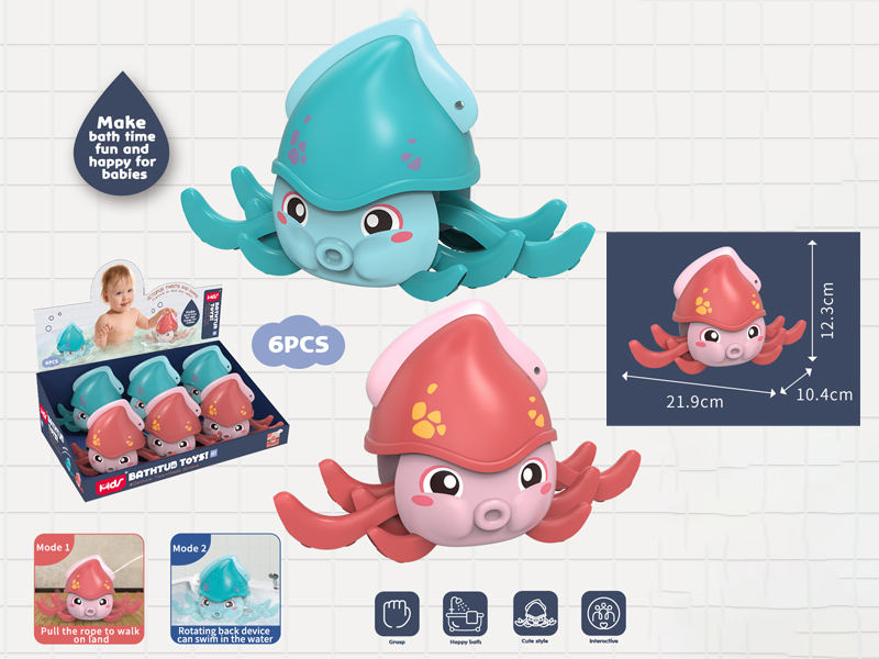 6Pcs Sea And Land Octopus