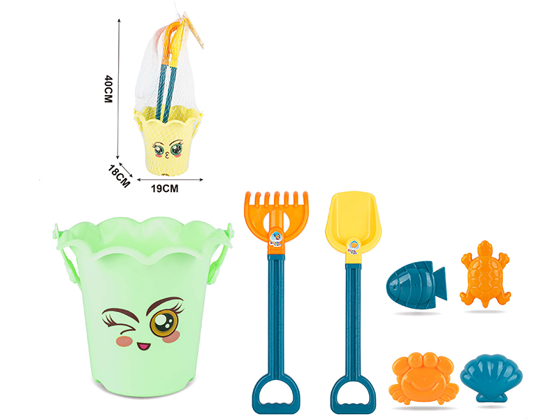7pcs Sand Bucket Set
