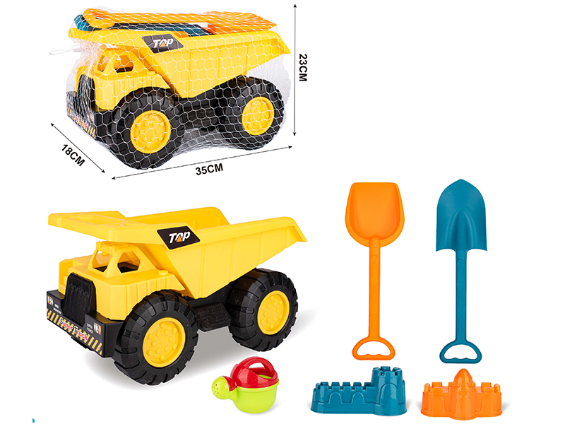 6PCS Beach Engineering Truck Set