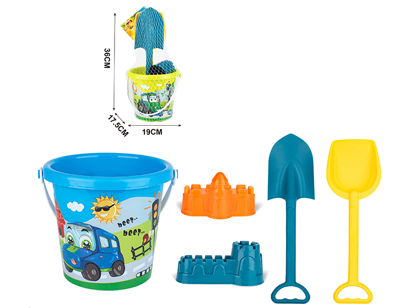 5PCS Heat Tranfer Printing Sand Bucket Set