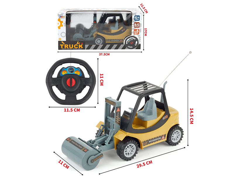 2-Channel Remote Control Engineering Road Roller