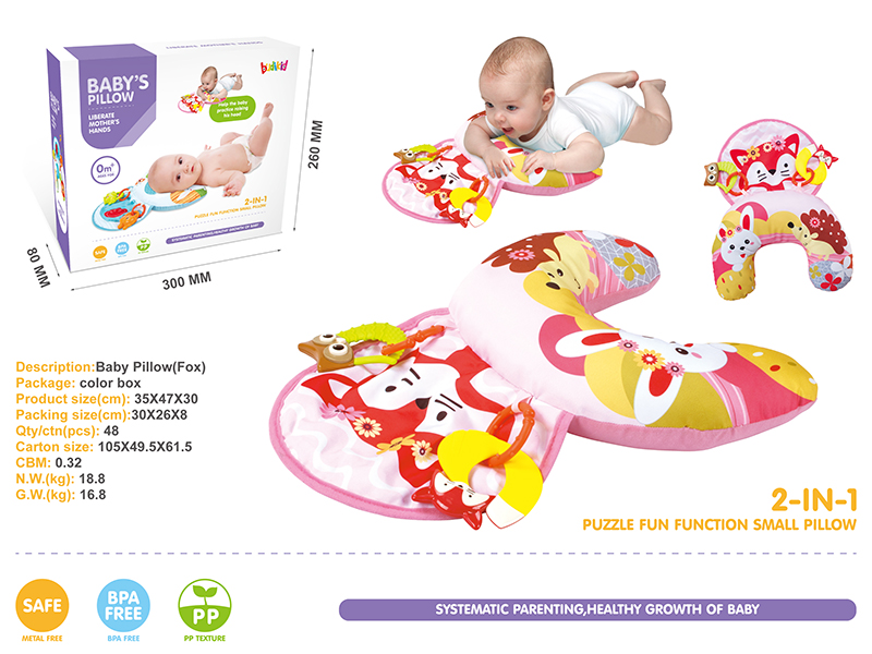 Baby Fox Pillow (Including 2 Bells)