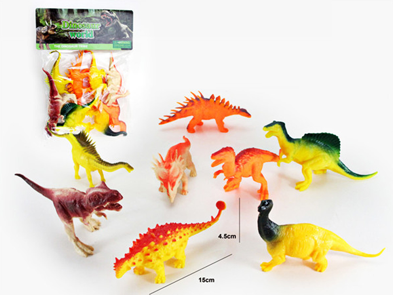 8PCS 6.5 Inch Dinosaurs
