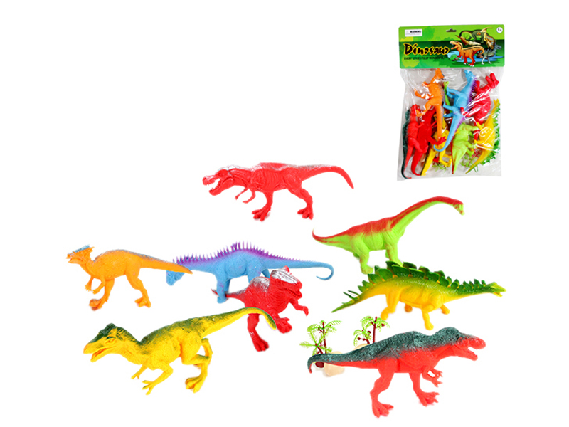 8PCS 10 Inch Dinosaurs With Bb