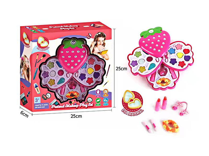Children'S Simulation Makeup Colorless And Tasteless Accessories Toys(Strawberry Layer 4)