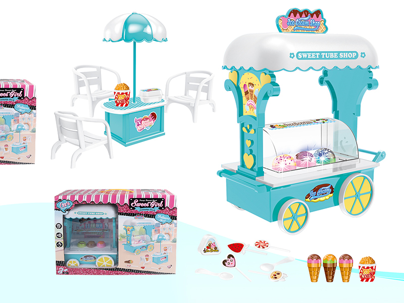 Sweet Dessert Cart With Lights And Music