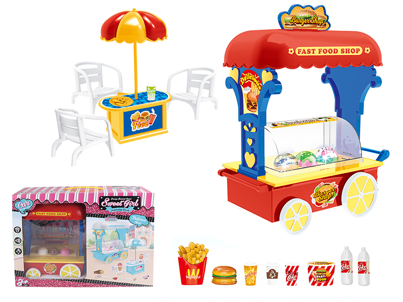 Hamburger Cart With Lights And Music