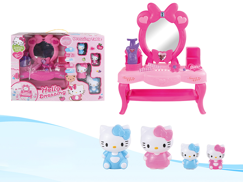Hello Kitty Dressing Table With Music + Kitty Cat