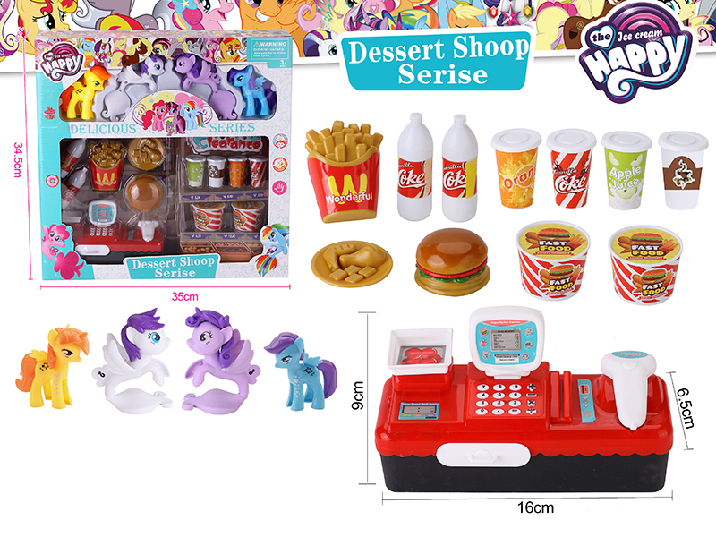 My Little Pony Hamburg Shop Cash Register Set