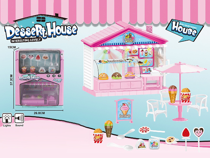 Dessert House Set With Lights And Music