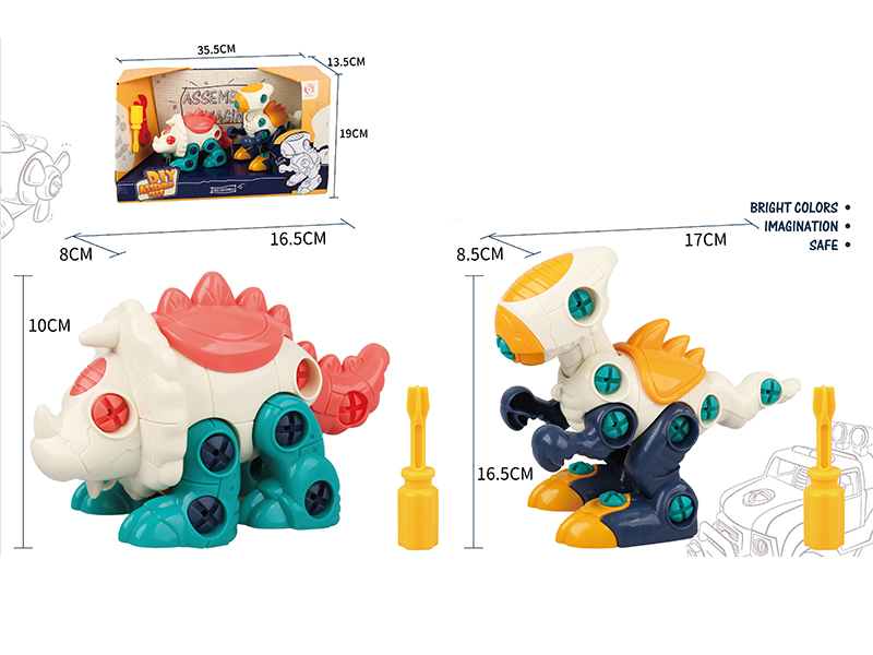 DIY Assembly Ceratops + Tyrannosaurus Rex