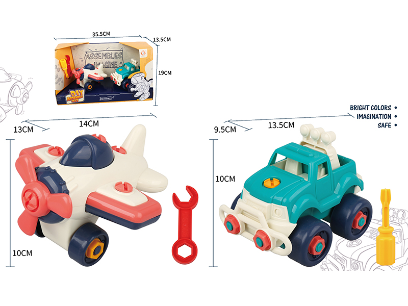 DIY Assembly Airplane + Cross Country Car