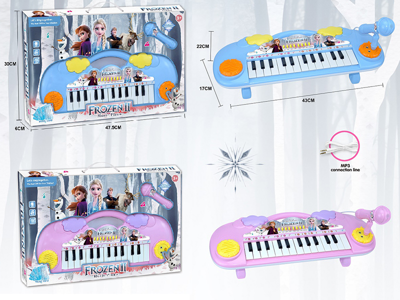 Frozen 25 Keys Electronic Organ + Microphone
