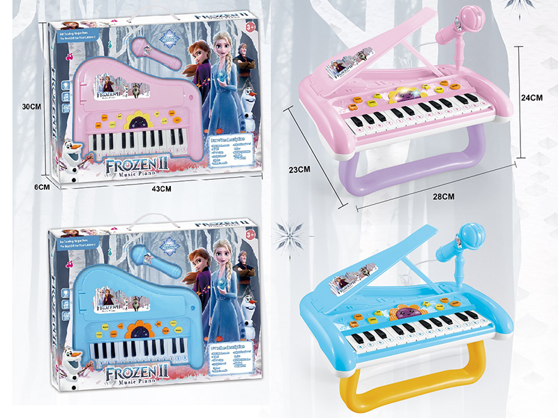 Frozen Multifunctional Electronic Organ + Microphone