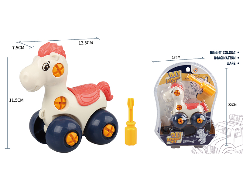 DIY Assembly Cartoon Horse
