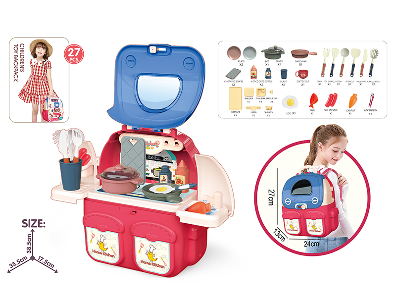 Kitchen Toy Backpack 27pcs