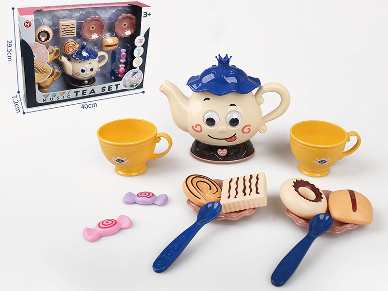 Tea Set (Light And Music) 13PCS(Blue)