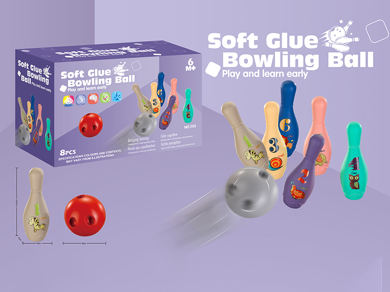 Soft Plastic Bowling Ball 8pcs