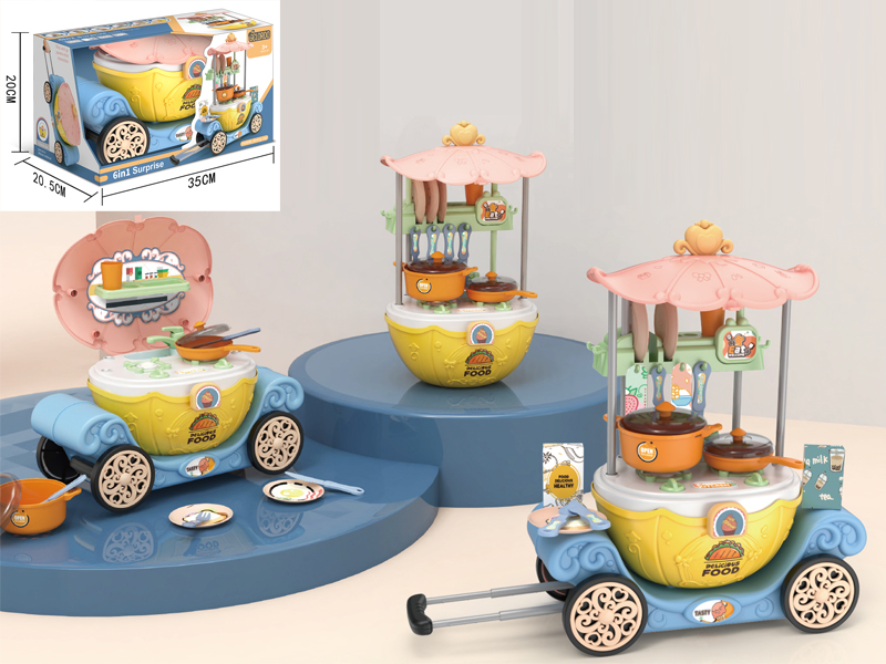 Tableware Trolley Psychedelic Carriage (With Stove)